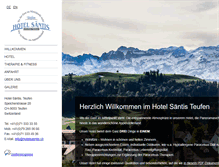 Tablet Screenshot of hotelsaentis.ch